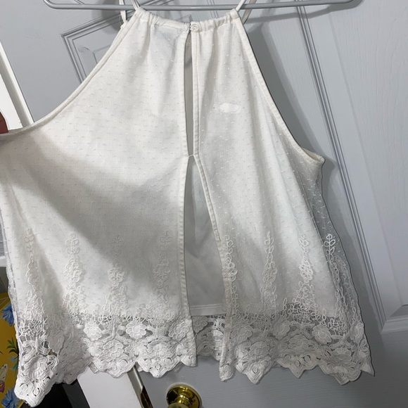 Tank top with lace overlay - Picture 3 of 4